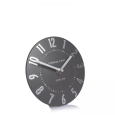 Thomas Kent Mulberry 6' Mantel Clock Graphite Silver