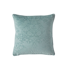 William Morris At Home Strawberry Thief Embossed Cushion Seafoam