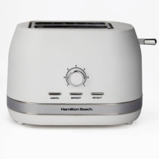 Hamilton Beach Ella 2 Slice Toaster Matt White