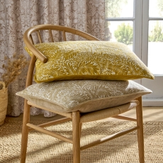 William Morris At Home Larkspur 40cm x 60cm Cushion Hessian Natural