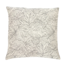 Kosongo 50cm Cushion Jacquard Floral Cream Grey