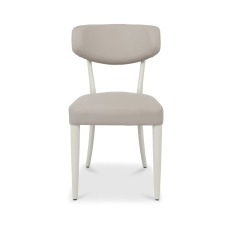 Lisbon Dining Chair Grey Bonded Leather