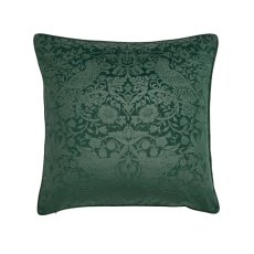 William Morris At Home Strawberry Thief 50cm Cushion Forest Green