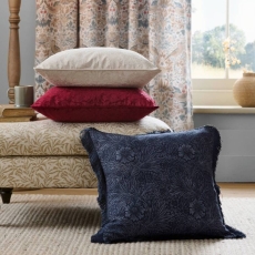 William Morris At Home Marigold 50cm Cushion Prussian Blue