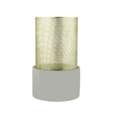 Dar Loki Table Lamp Gold & Grey