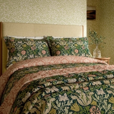 William Morris At Home Compton Duvet Set Green Indigo
