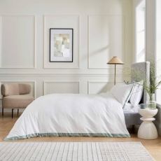 Bedeck Fine Linen Olenna Cover Set Celadon