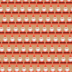 Geometric Santas Roll Wrap