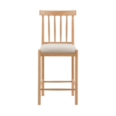 Erin Upholstered Bar Stool Natural