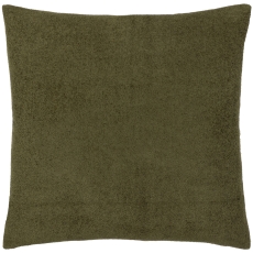 MADE Checkerboard Boucle 50X50 Feather Cushion Green