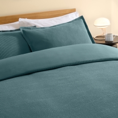 MADE Cosy Waffle Duvet Set Marine