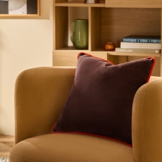 MADE Bailey 50X50 Feather Cushion Chocolate/Orange