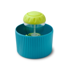 Zeal Dish Brush In Holder Aqua Dish Lime Brush