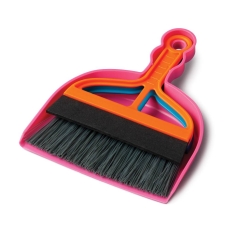 Kilo Mini Dustpan Brush & Squeegee Set Neon