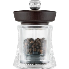Holborn 95mm Acrylic Black Wood Pepper Mill