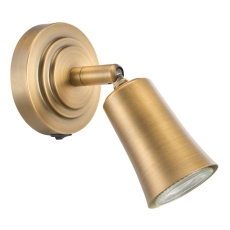 Jedrek Single Spotlight Aged Brass