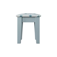 Solar Upholstered Bedroom Stool with Tapered Legs