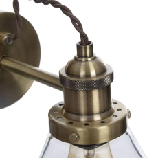 Laura Ashley Isaac Wall Light Antique Brass