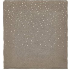 Peacock Blue Renzo Knitted Throw Truffle