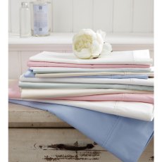 Sanderson Plain Dye Super King Valance White