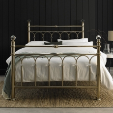 Kansas Bed Frame Champagne Brass