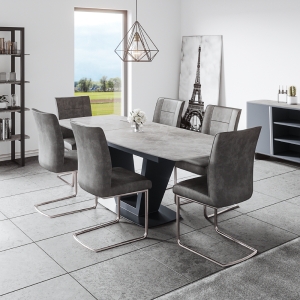 Ariel Grey Dining Collection