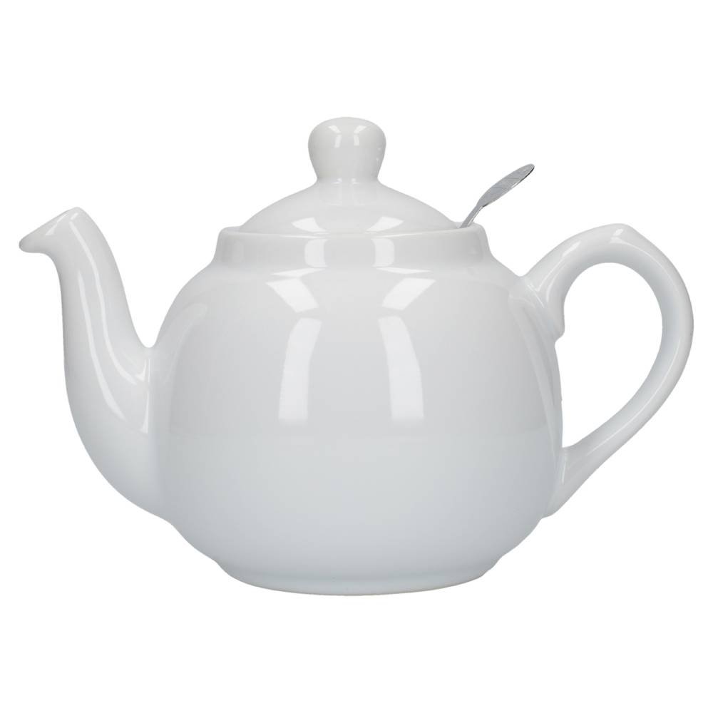 London Pottery Farmhouse Teapot 4 Cup White - Glasswells