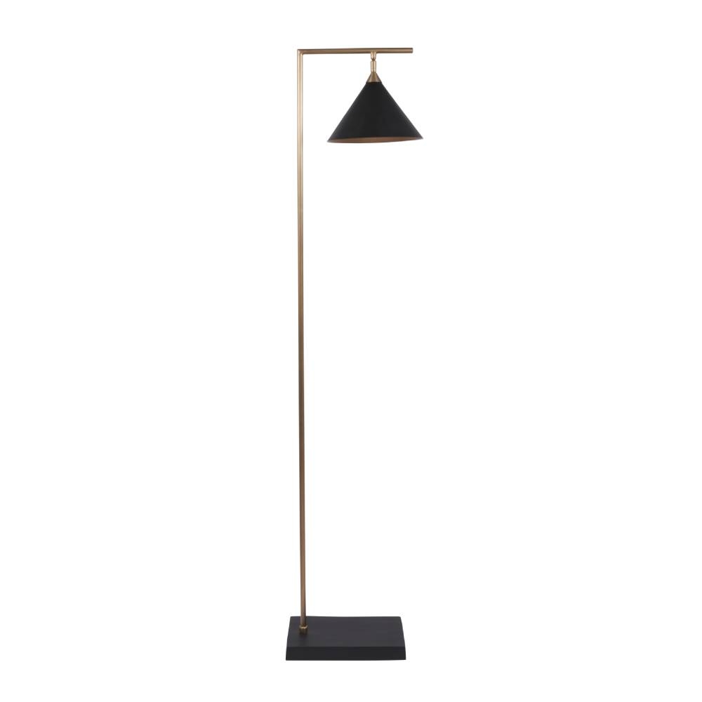 Black and deals brass floor lamp