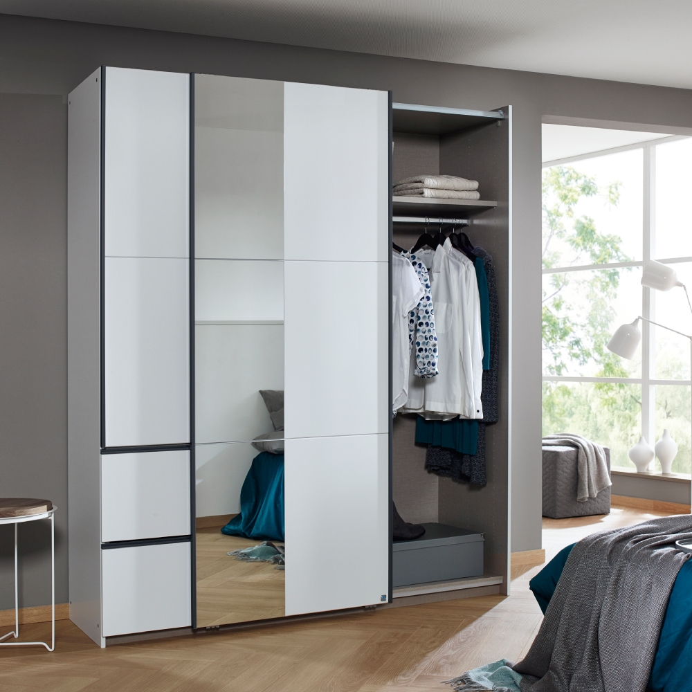 Sorrento 2 Door Sliding Wardrobe 175cm - Glasswells