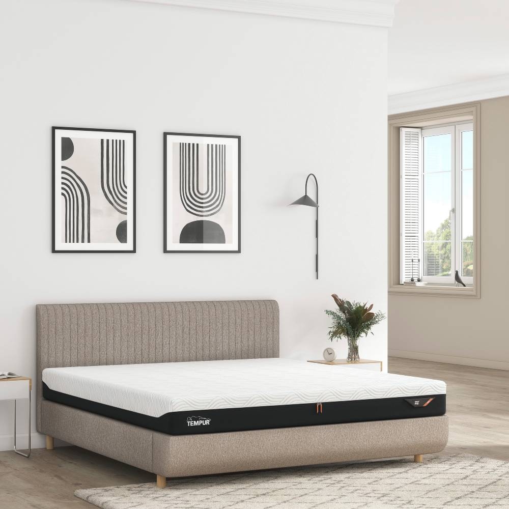 Tempur Arc Adjustable Disc Bed Frame With Verticle Headboard - Glasswells