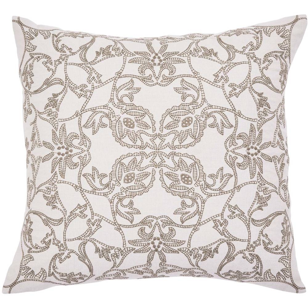 William Morris Lodden Cushion Flax - Glasswells