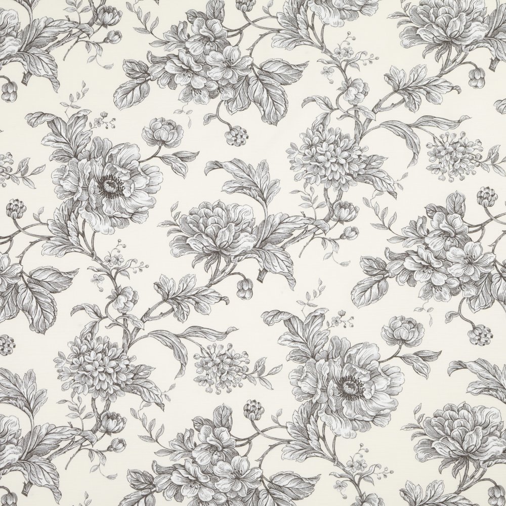 Aquitaine Charcoal Fabric - Glasswells