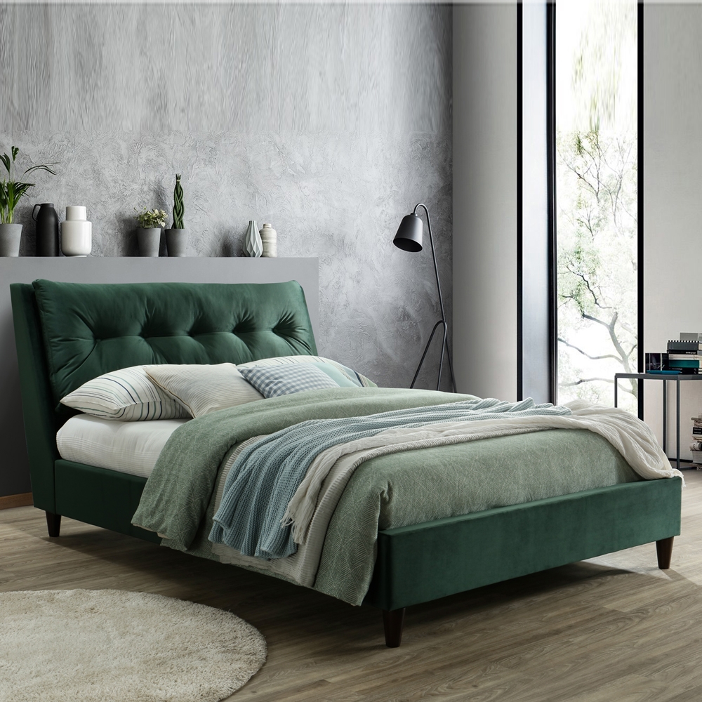 Aldringham Bed Frame Green - Glasswells