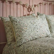 Edinburgh Weavers Lavish Floral Duvet Cover Set Super King Moss - Glasswells