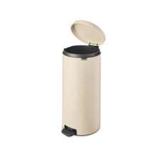Brabantia Newicon Pedal Bin 30L Plastic Bucket Soft Beige