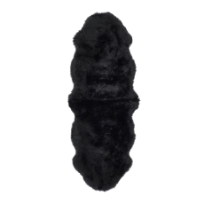 Sheepskin Double Black Rug