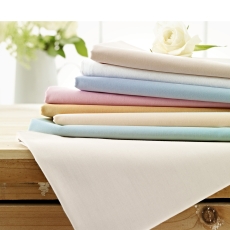 Helena Springfield Plain Dye Valance Sheet Blue Super King