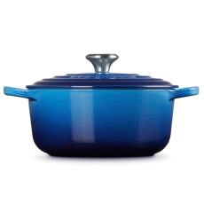 Le Creuset Cast Iron Round Casserole Dish Azure
