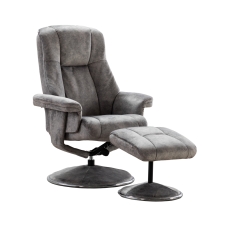 Denby Swivel Recliner Chair & Footstool Elephant