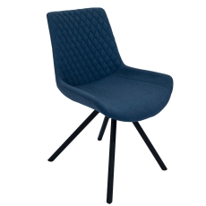 Silver Dining Chair Mineral Blue