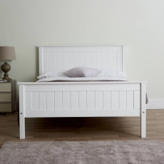 Tatum High Footend Bed Frame White
