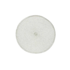 Walton & Co Circular Lurex Placemat Silver