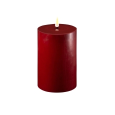 Deluxe Homeart Real Flame Led Candle Bordeaux - 10 x 15cm