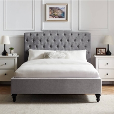 Rushbrooke Bed Frame Light Grey