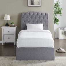 Rushbrooke Ottoman Bed Frame Light Grey