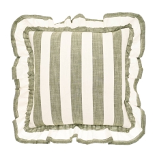 Walton & Co Wide Stripe Cushion - Olive