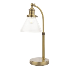 Laura Ashley Selby Antique Brass & Glass Ball Small Table Lamp