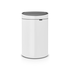 Brabantia Touch Bin 40L Plastic Bucket White