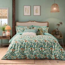 Morris & Co | V&A Arbutus Cover Set Turquoise