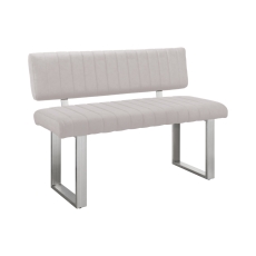 Ariel Side Bench Light Grey PU